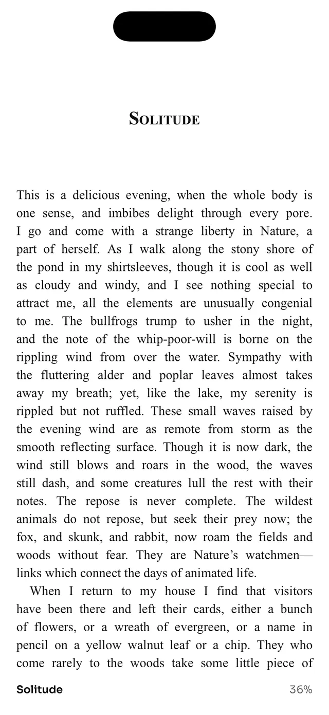 The same book on an iPhone